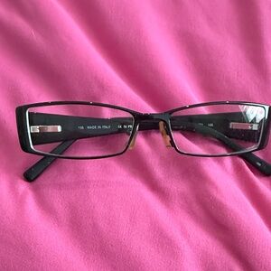 Fendi Elegant Black Rectangular Glasses